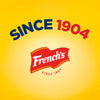 The French's logo, established since 1904, is displayed on a yellow background.