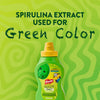 A bottle of French'S Goomi'S Green Mustard, 8.0 Oz, is featured in an advertisement highlighting that spirulina extract is used for its green color.