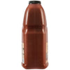 This side view of the Cattlemens Smoky Barbeque Sauce Plastic Jug 128 Oz shows the measurement markings embossed on the plastic.