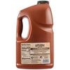 A large plastic jug of Cattlemens Smoky Barbeque Sauce Plastic Jug 128 Oz is shown against a white background, displaying the nutrition facts and ingredients on its label.
