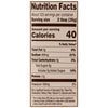 The nutrition facts label for Cattlemens Smoky Barbeque Sauce Plastic Jug 128 Oz, indicating that one serving contains 40 calories, 0g of total fat, and 480mg of sodium.