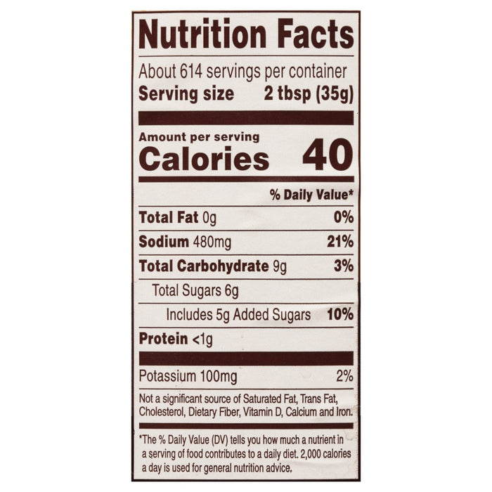 ['Nutrition facts label for a product with 40 calories per serving.']