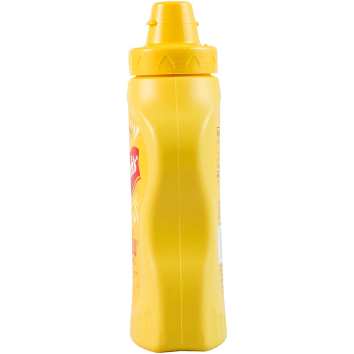 ["A yellow bottle of French's Yellow Mustard."]