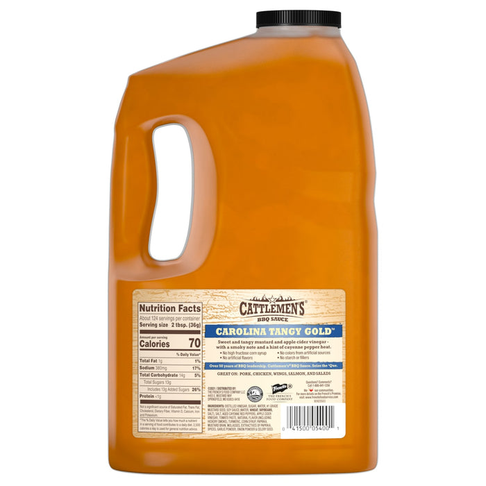 Cattlemen's Carolina Tangy Gold BBQ Sauce, 1.0 gal