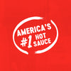 A gallon jug of Frank\'s RedHot Original Cayenne Pepper Sauce with a red background that says America\'s #1 Hot Sauce.