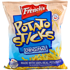 A bag of French's Original Potato Sticks.