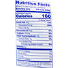 A nutrition facts label shows a serving size of 1/4 cup (36g) with 160 calories.