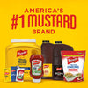 ["French's mustard, ketchup, mayonnaise, BBQ sauce, Worcestershire sauce and crispy fried onions."]