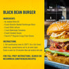 ["A black bean burger recipe with ingredients and instructions from French's."]