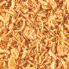 ['A close-up of crispy fried onions.']