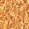 ['A close-up of crispy fried onions.']