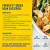 ["A recipe for French's Green Bean Casserole with ingredients and instructions."]