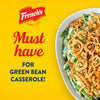 French's brand logo with the text 'Must have for Green Bean Casserole!' and a bowl of green bean casserole.