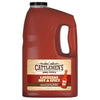 ["A gallon jug of Cattlemen's BBQ Sauce, Louisiana Hot &amp; Spicy, made with Frank's RedHot Original Cayenne Pepper Sauce."]