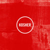 The Kosher logo is displayed on a red background.