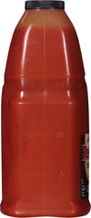 ["A red plastic bottle of Frank's RedHot Original Cayenne Pepper Sauce."]