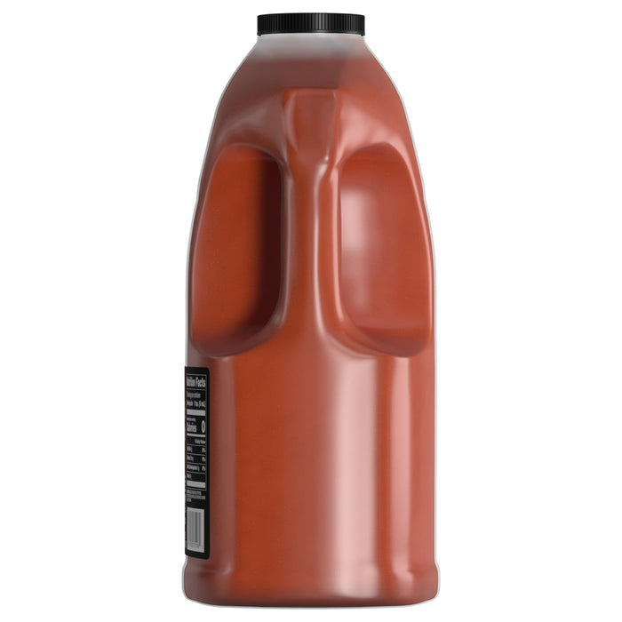 ["A plastic bottle of Marion's Cocktail Sauce."]