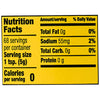 ['Nutrition facts label for a product with 0 calories per serving.']