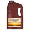 ["A gallon jug of Cattlemen's Mississippi Honey BBQ sauce."]