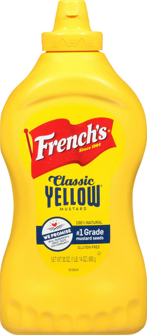 French's Classic Yellow Mustard Squeeze Bottle, 30.0 oz