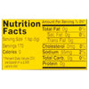 ['Nutrition Facts label for a product with 0 calories and 0 grams of fat.']
