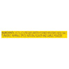 ['A yellow label with the ingredients for a mustard product.']