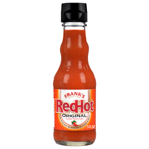 A bottle of Frank's RedHot Original Cayenne Pepper Sauce.