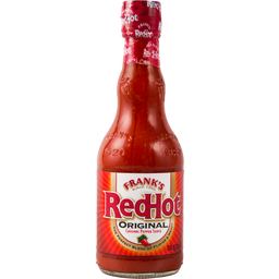 A bottle of Frank's RedHot Original Cayenne Pepper Sauce.
