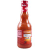 A bottle of Franks RedHot Original hot sauce with a recipe for Buffalo Chicken Dip on the label.