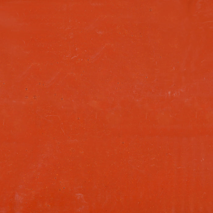 ['A solid orange background.']
