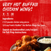 A plate of Frank's RedHot® Buffalo Chicken Wings with a side of celery and blue cheese dressing.
