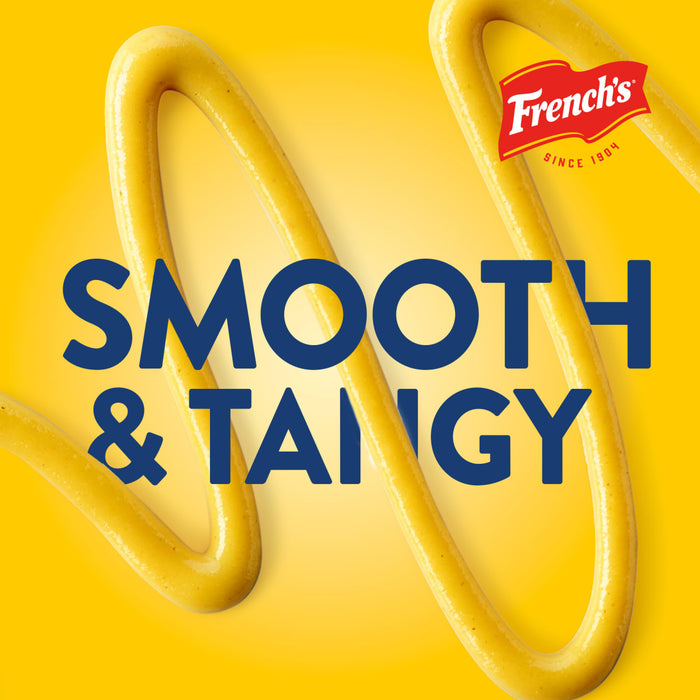 Frenchs mustard is smooth and tangy.