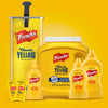 A variety of Frenchs Classic Yellow Mustard products, including a large jar, a squeeze bottle, and two single-serving packets.