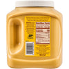 A jar of Frenchs Honey Mustard with nutrition facts and ingredients listed on the label.