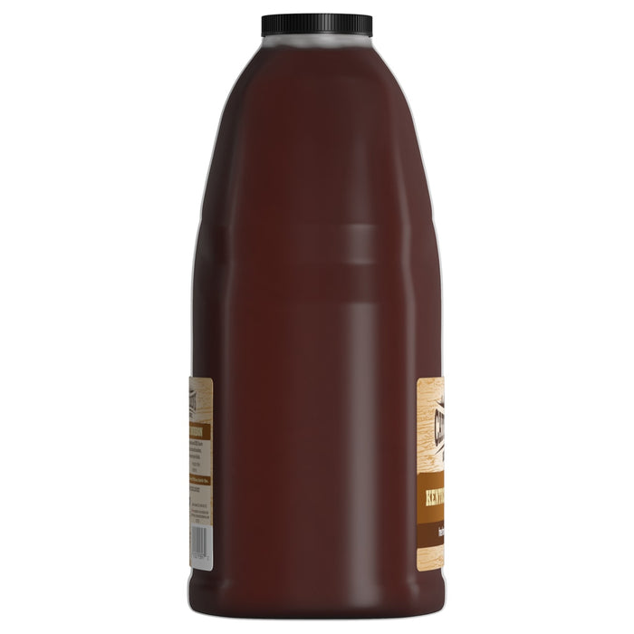 A bottle of Cattlemen's Kentucky Bourbon BBQ Sauce.