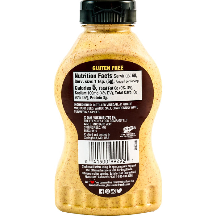 A bottle of gluten-free Yo Mama's Foods sauce shows the nutrition facts and ingredients label.