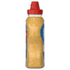 A bottle of Frenchs Beige Stone Ground Dijon Mustard 12 Oz is shown standing upright against a white background, displaying its textured, speckled appearance.