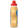A bottle of Frenchs Beige Stone Ground Dijon Mustard 12 Oz is shown standing upright against a white background, displaying its textured, speckled appearance.
