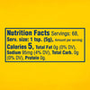 A nutrition facts label for Frenchs Beige Stone Ground Dijon Mustard 12 Oz showing 5 calories and 95 milligrams of sodium per one teaspoon serving.