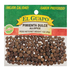 A bag of El Guapo Allspice.