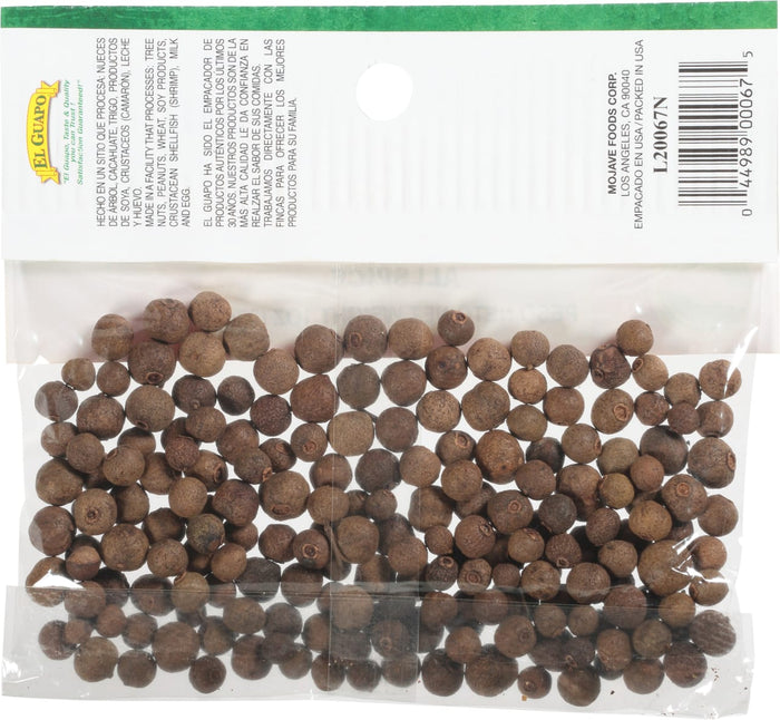 A bag of El Guapo allspice.