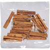 A close-up of a bag of cinnamon sticks.