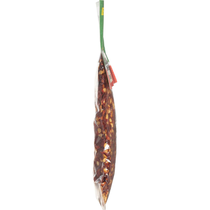 A bag of red pepper flakes.