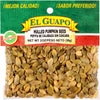 A bag of El Guapo Hulled Pumpkin Seeds.