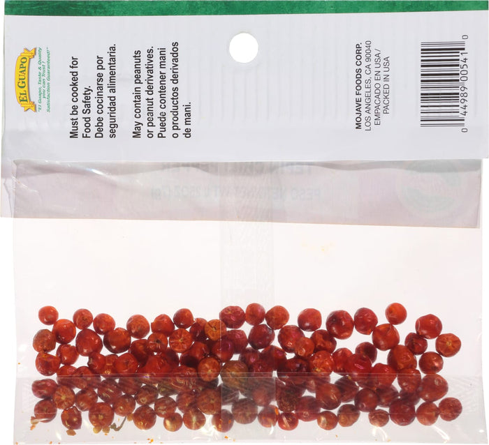 A bag of El Guapo red peppercorns.