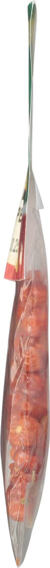 A close-up of a bag of dried fruit.
