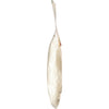 A side view of a bag of shredded mozzarella cheese.