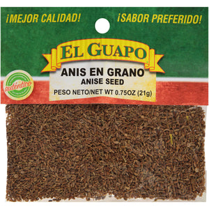 A bag of El Guapo Anise Seed.