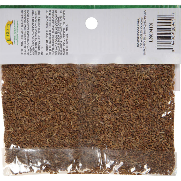 A bag of El Guapo anise seeds.