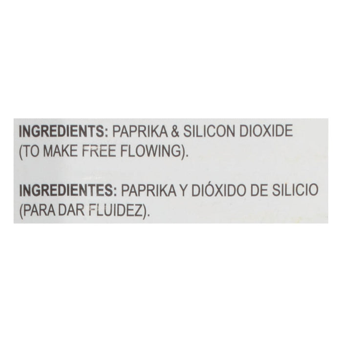 Ingredients for the product are listed in English and Spanish.